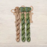 Набор ниток OwlForest для схемы «Лапописная азбука» (DMC)