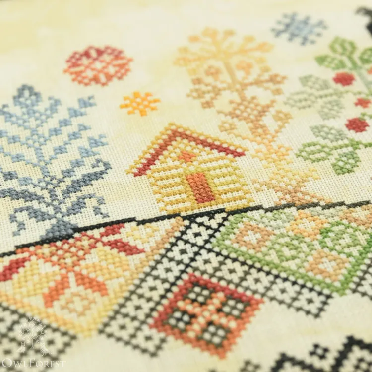 Схема для вышивания «Чудо-юдо-рыба-кит»