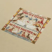 Схема для вышивания  «Пословицы. Birds of Feather»