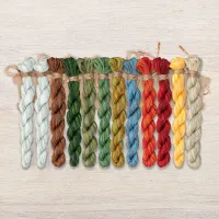 Набор ниток OwlForest для схемы «Мухоморье» (DMC)