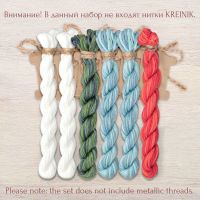 Набор ниток OwlForest для схемы «Домик на Северном полюсе» (ПНК)