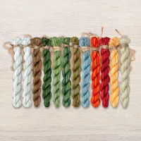 Набор ниток OwlForest для схемы «Мухоморье» (ПНК им. Кирова)