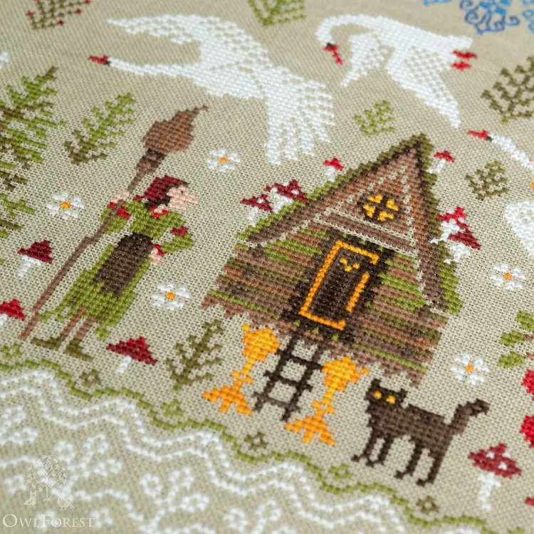 Схема для вышивания «Гуси-лебеди»