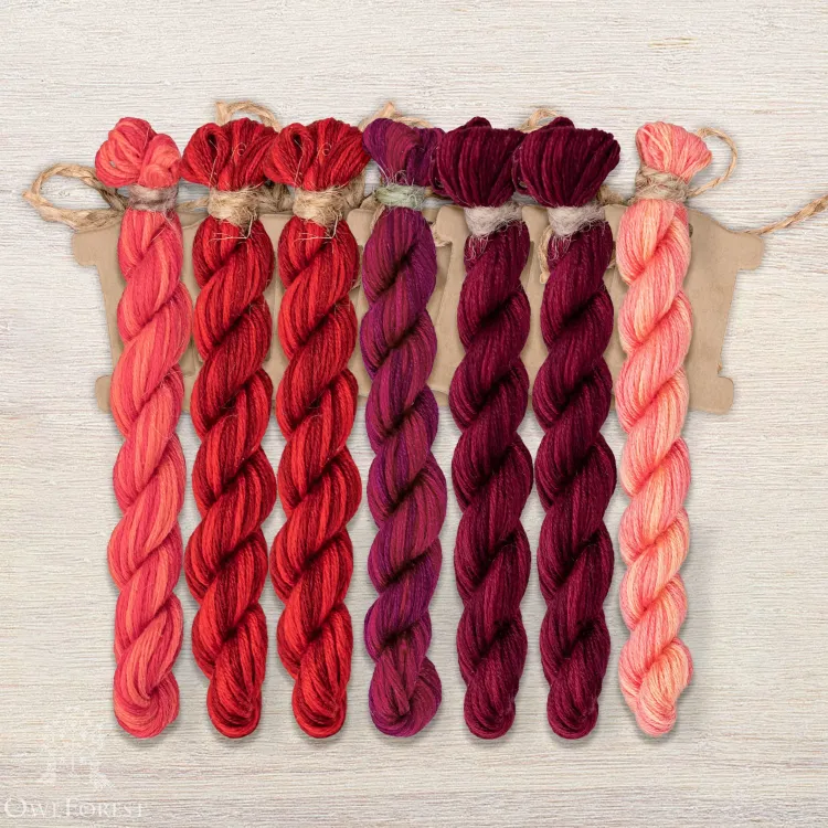 Набор ниток OwlForest для схемы «Гранатовый квакер» (ПНК Кирова)