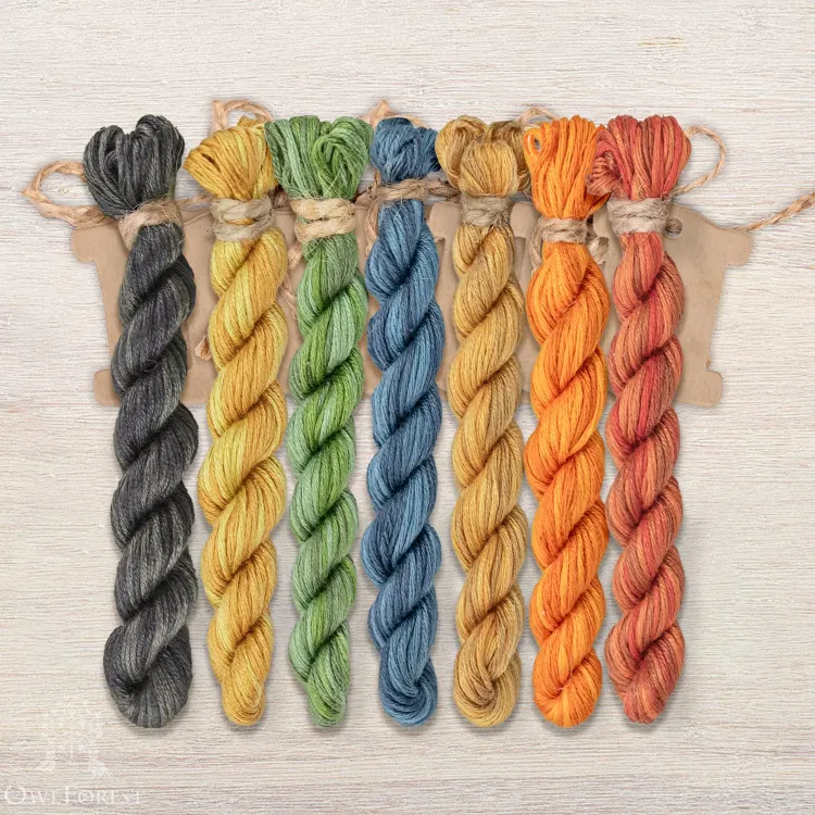 Набор ниток OwlForest для схемы «Чудо-юдо-рыба-кит» (ПНК)