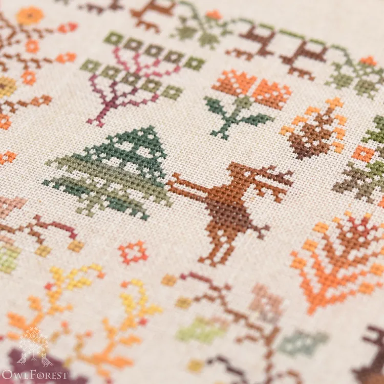 Схема для вышивания «Олений лес»