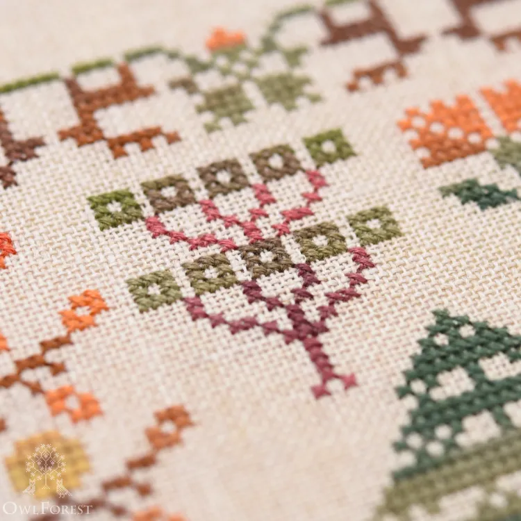 Схема для вышивания «Олений лес»