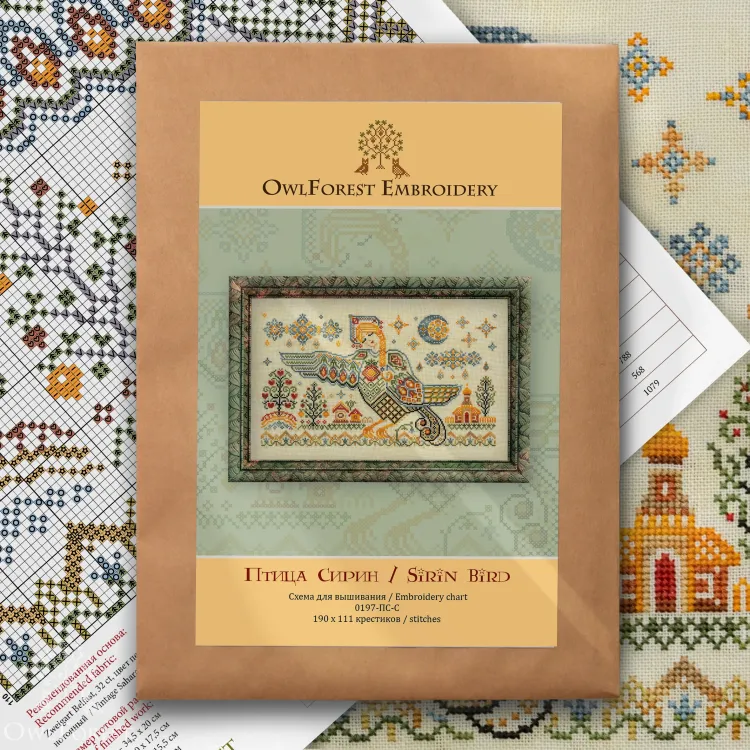 Схема для вышивания «Птица Сирин»