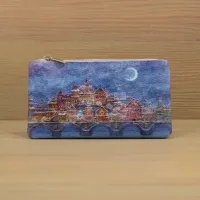 Косметичка кожаная «Ночь»