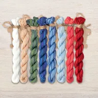 Набор ниток OwlForest для схемы «Снегурочка» (ПНК)