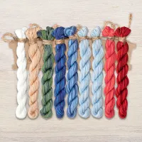 Набор ниток OwlForest для схемы «Снегурочка» (ПНК)