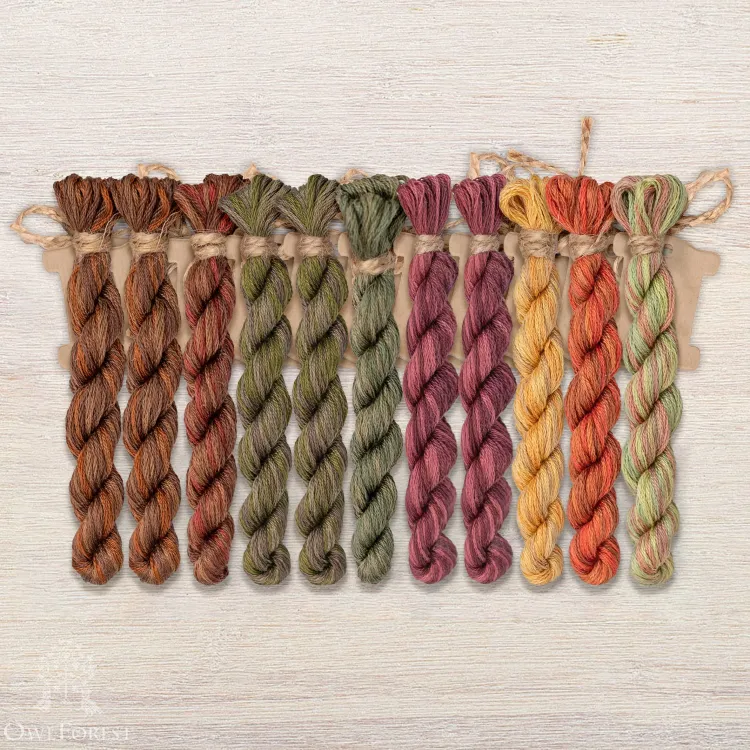 Набор ниток OwlForest для схемы «Олений лес» (DMC)