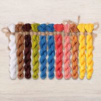 Набор ниток OwlForest для схемы «Игривые рыбки» (DMC) 