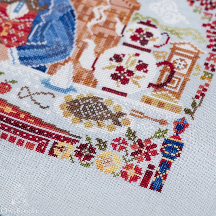 Схема для вышивания «За трапезой»