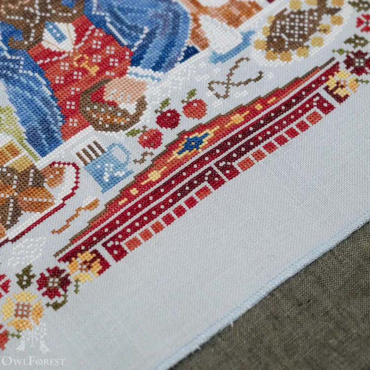 Схема для вышивания «За трапезой»