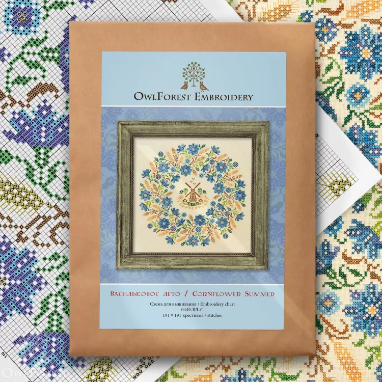 Схема для вышивания «Васильковое лето»