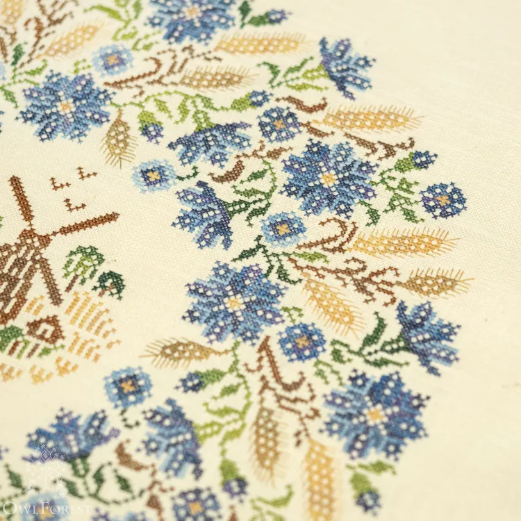 Схема для вышивания «Васильковое лето»