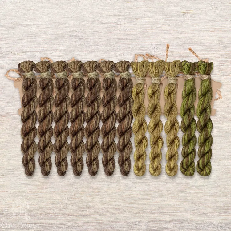 Набор ниток OwlForest для схемы «Ворота Филинграда» (ПНК)