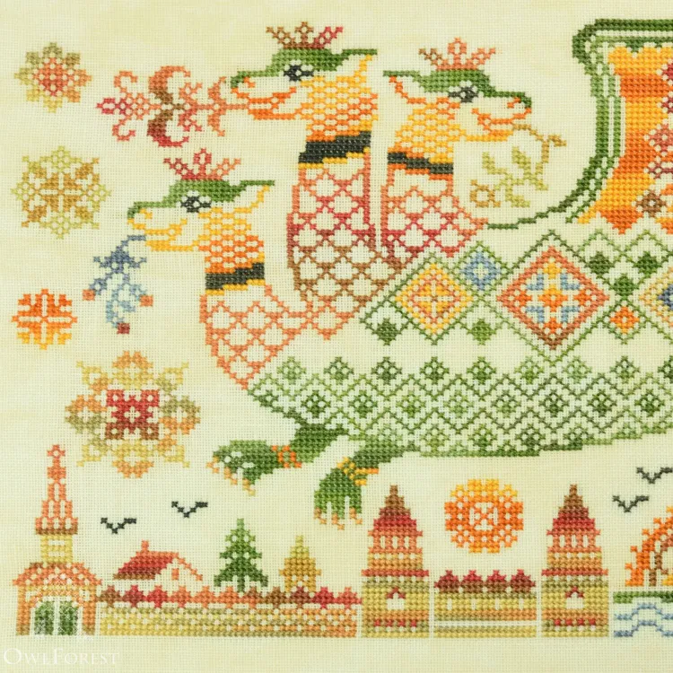 Схема для вышивания «Змей Горыныч»