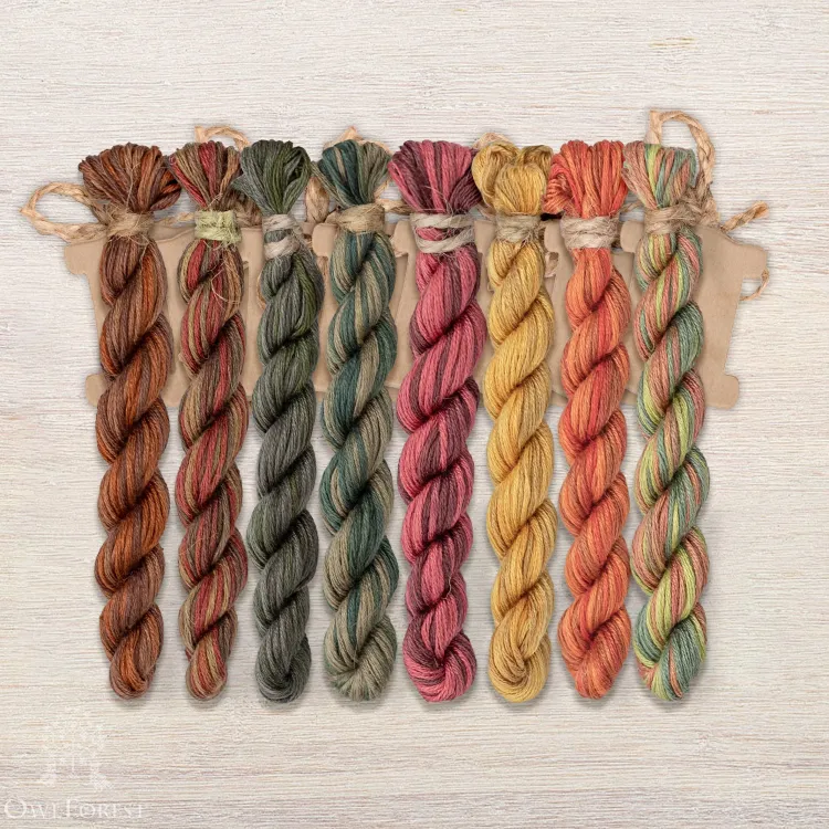 Набор ниток OwlForest для схемы «Олений лес» (ПНК)