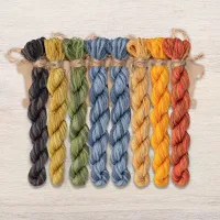 Набор ниток OwlForest для схемы «Птица Сирин» (DMC) 