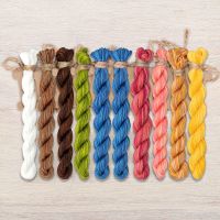 Набор ниток OwlForest для схемы «Игривые рыбки» (ПНК им. Кирова)