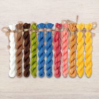 Набор ниток OwlForest для схемы «Игривые рыбки» (ПНК им. Кирова)