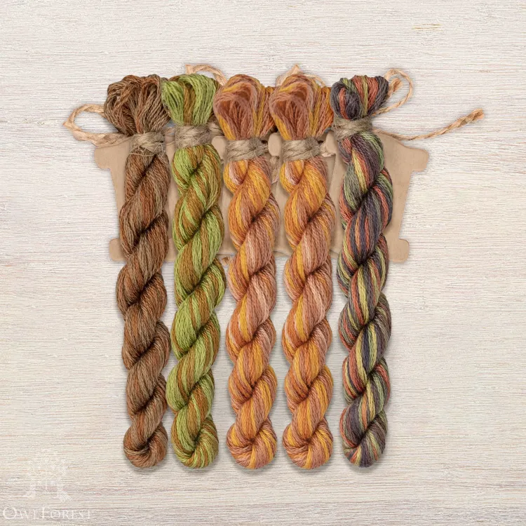 Набор ниток OwlForest для схемы «На закате лета» (DMC)