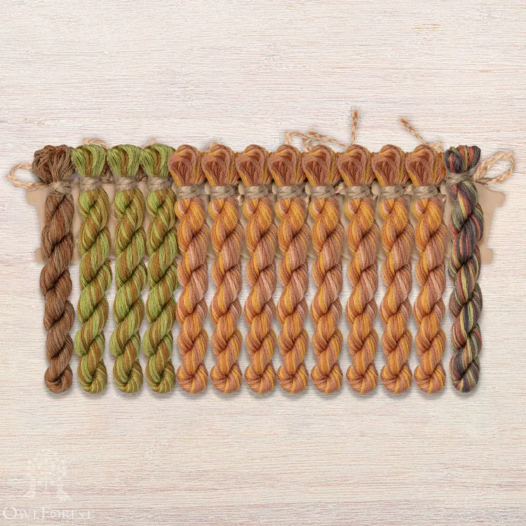 Набор ниток OwlForest для схемы «На закате лета» (DMC)