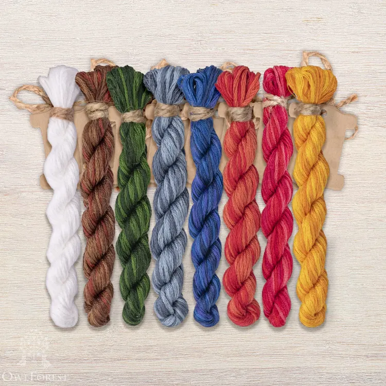 Набор ниток OwlForest для схемы «Старый Новый год» (DMC)