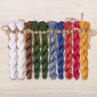 Набор ниток OwlForest для схемы «Старый Новый год» (DMC)