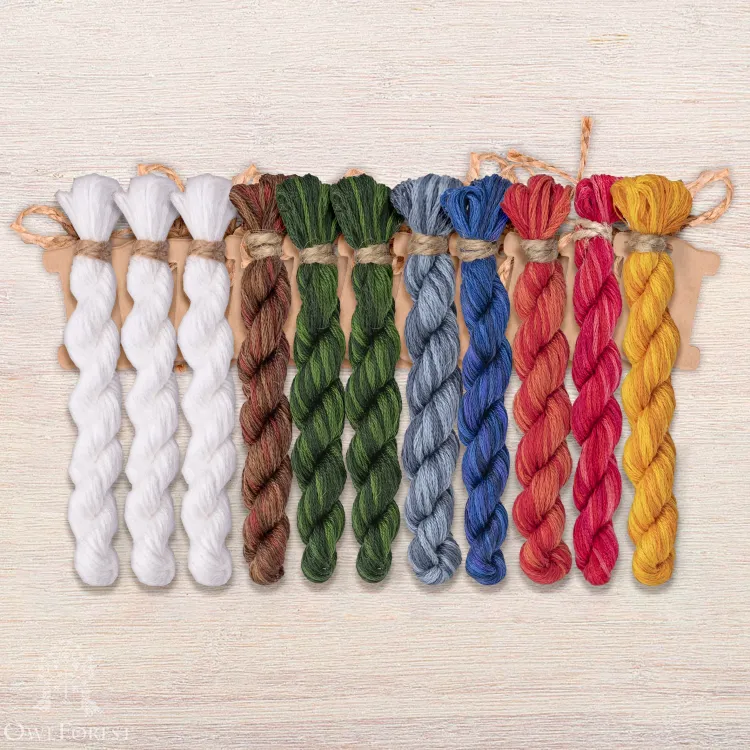 Набор ниток OwlForest для схемы «Старый Новый год» (DMC)