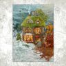 Открытка «Домик всех времён года»