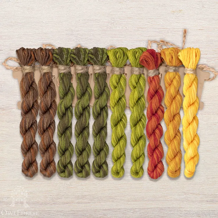 Набор ниток OwlForest для схемы «Подводное царство» (DMC)