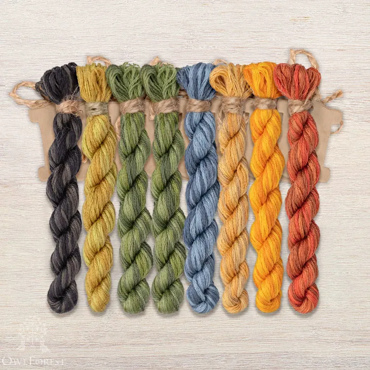 Набор ниток OwlForest для схемы «Змей Горыныч» (DMC) 