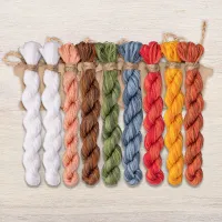 Набор ниток OwlForest для схемы «Пословицы. Grandma and Eggs» (DMC) 