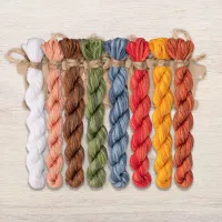 Набор ниток OwlForest для схемы «Пословицы. Grandma and Eggs» (DMC) 