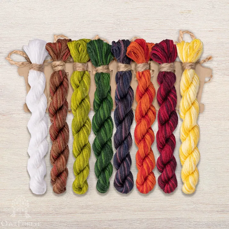 Набор ниток OwlForest для схемы «Рябиновое лето» (DMC)