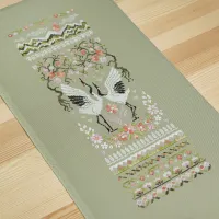 Схема для вышивания «Персиковые журавли»