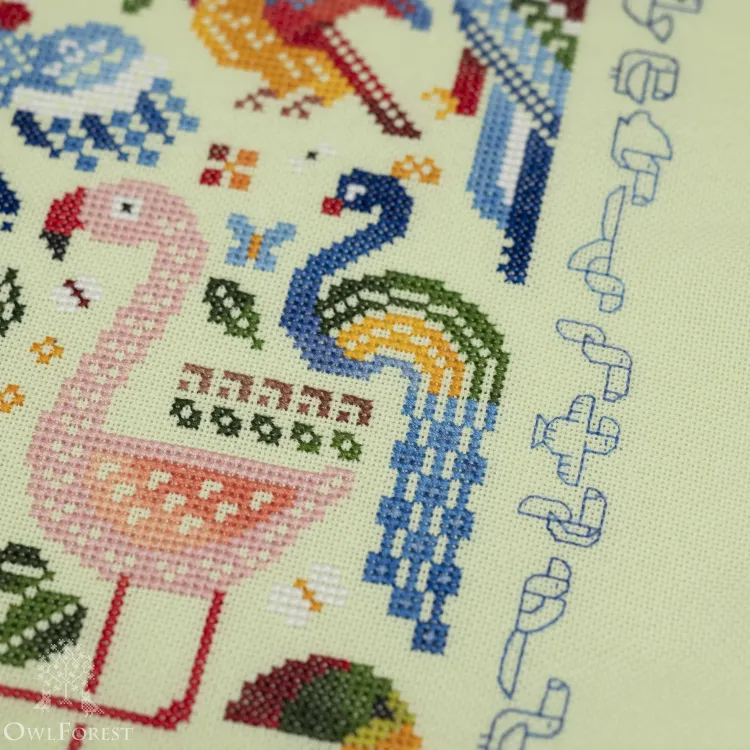 Схема для вышивания «Экзотические птички» 