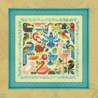 Схема для вышивания «Экзотические птички» 