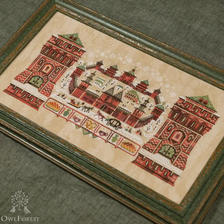 Схема для вышивания «Красная крепость»