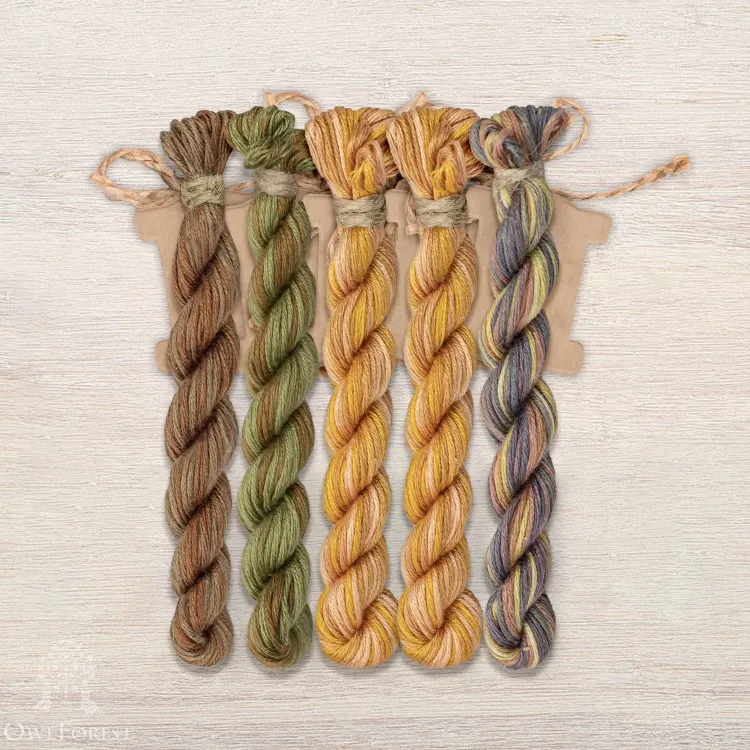 Набор ниток OwlForest для схемы «На закате лета» (ПНК)