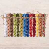 Набор ниток OwlForest для схемы «За трапезой» (DMC)