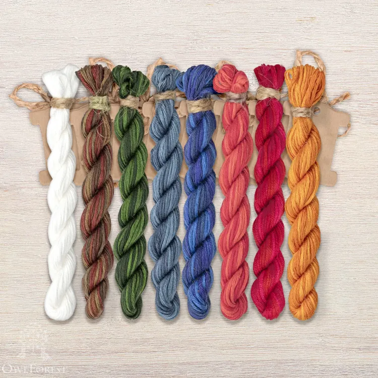 Набор ниток OwlForest для схемы «Старый Новый год» (ПНК)