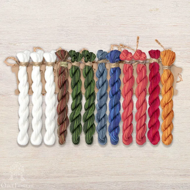 Набор ниток OwlForest для схемы «Старый Новый год» (ПНК)