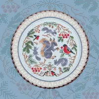 Бесплатная схема для вышивания «Зимние хлопотушки»