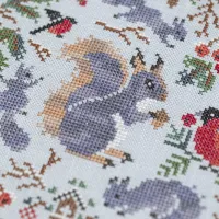 Бесплатная схема для вышивания «Зимние хлопотушки»