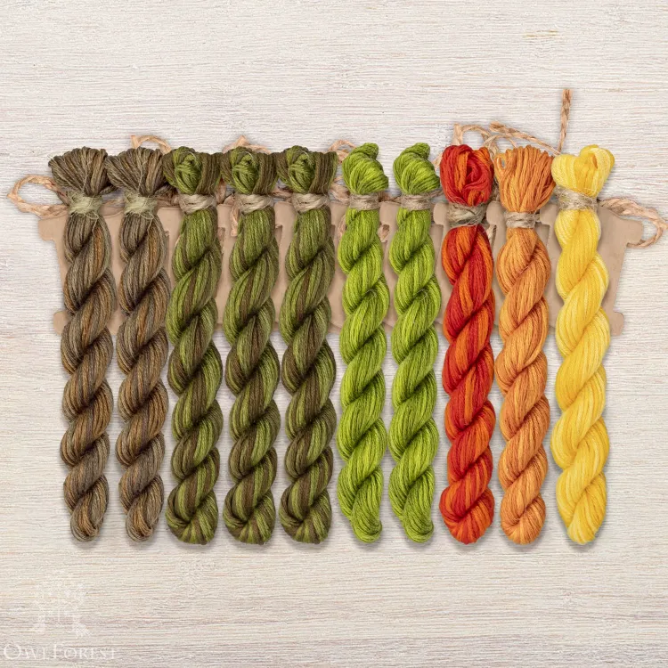 Набор ниток OwlForest для схемы «Подводное царство» (ПНК)