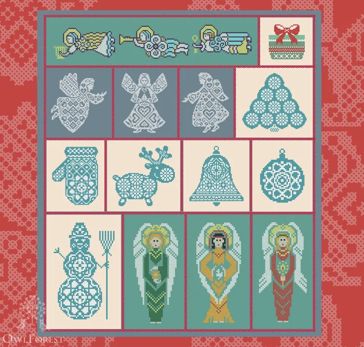 Бесплатные схемы для вышивания «Рождественское настроение»
